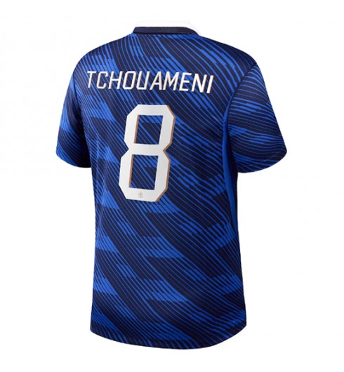 Francie Aurelien Tchouameni #8 Domácí Dres MS 2026 Krátký Rukáv Francie Aurelien Tchouameni #8 Domácí Dres MS 2026 Krátký Rukáv